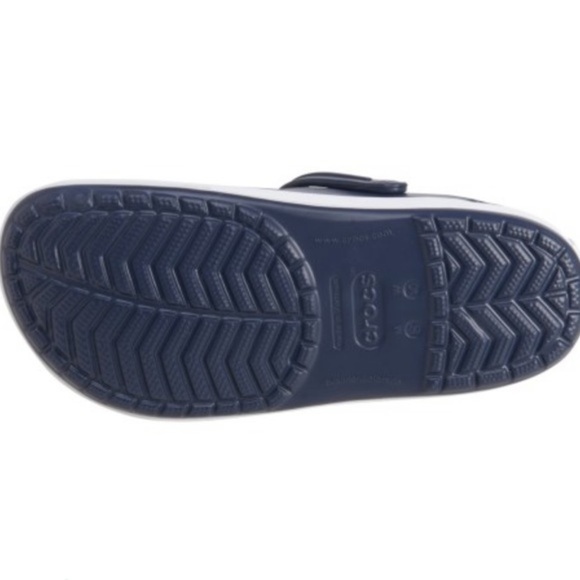 Crocs Crocband II Womens Clog Navy Blue White new w tags Classic slip on sz 7 - Picture 2 of 6